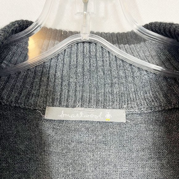 Smartwool Men's Gray Quarter Zip Pullover Sweater Merino Wool - Size XL - Picture 4 of 9